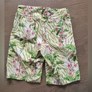 J.McLaughlin Cove Tropical Floral Print High Rise Wide Leg Shorts women’s size 0